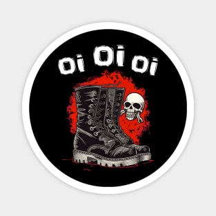 Skinhead Hooligan Oi Punk Rock Magnet